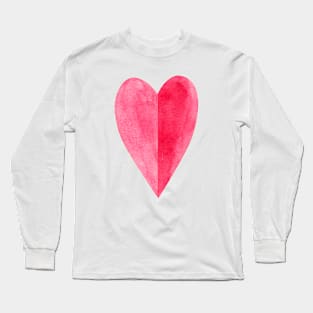 Red heart Long Sleeve T-Shirt